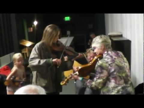 Jamming 3 - 2012 Weaverville Fiddle Contest - Martha, Nicki and Kathy