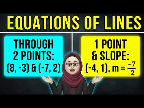 Lec1 Sec1.3 M2001 Lines, Slope, X & Y intercepts, Eq of Lines through 2pts & through 1pt & Slope.