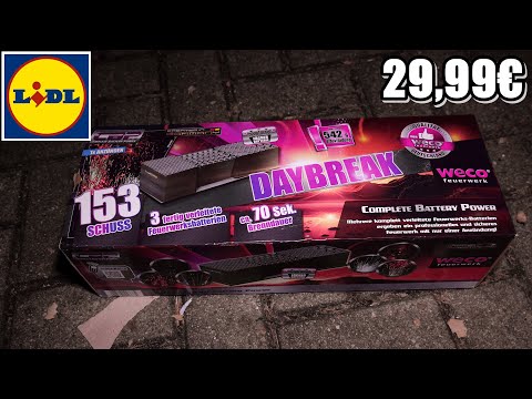 LIDL Feuerwerk Weco Daybreak I 153 Schuss Verbundfeuerwerk I Pyro Man