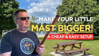 Best Way to Setup Antenna Masts for POTA? No Guy Lines or Stakes, and it Adds 4 Feet to Small Masts!