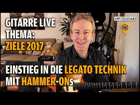 Einstieg in die Legato Technik mit Hammer-Ons ►Horst Keller Gitarre