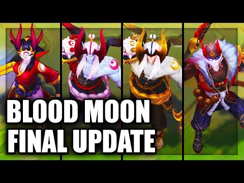 All New Blood Moon Skins Final Update Pyke, Aatrox, Prestige Aatrox, Sivir (League of Legends)