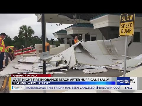 Damage in Baldwin County after Hurricane Sally