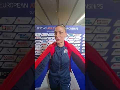 Ivana Vuleta Presrećna Posle Osvajanja Zlatne Medalje na Prvenstvu Evrope | SPORT KLUB ATLETIKA