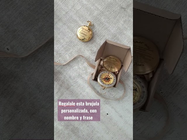 Vídeo relacionado con Personalized Brújula, brújula grabada, brújula personalizada, regalo de boda, Navidad, bautizo, graduación, boy Scouts, reloj de sol, náutico, aniversario