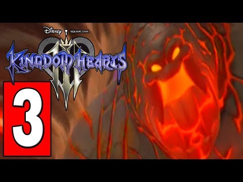 KINGDOM HEARTS 3 - ENGLISH - Walkthrough Part 3 DEFEAT THE TORNADO TITAN / REALM OF THE GODS