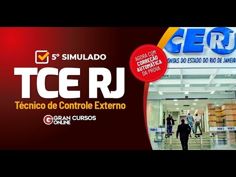 Correção Ao Vivo - 5º Simulado Concurso TCE RJ - Técnico de Controle Externo