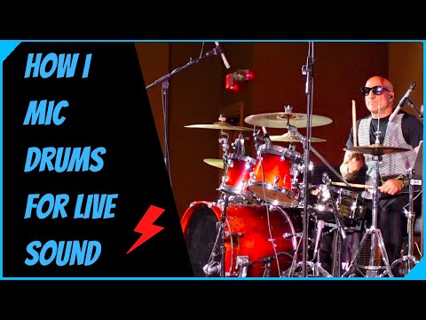 How I Mic Drums For Live Sound - W/ Kenny Aronoff On Drums - Also A Look at the Porter & Davies BC2