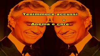 ANEMA E CORE - Andrea Bocelli - KARAOKÊ