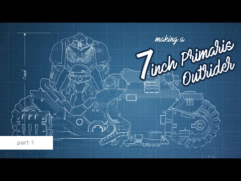 I made an Outrider bike for the 7" Primaris Intercessor