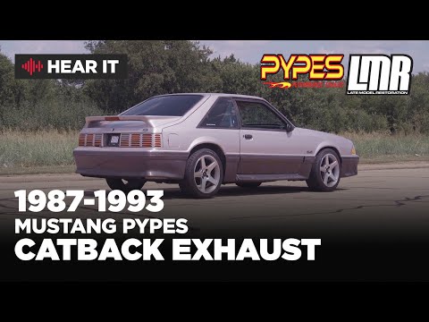 1987-93 Fox Body Mustang Pypes 2.5\" Catback Exhaust Sound Clips (SFM10V)