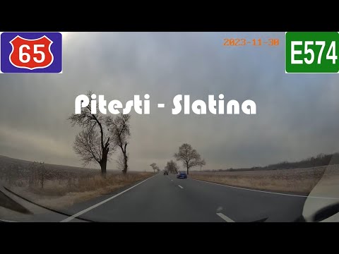 Pitesti - Albota - Cerbu - Lunca Corbului - Colonesti - Negreni - Jitaru - DEx12 Slatina #dn65 #e574