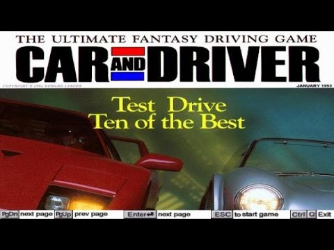 Car and Driver gameplay (PC Game, 1992)