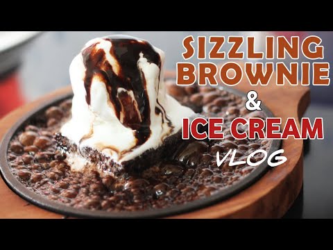 Sizzling Chocolate Brownie with Ice Cream | VLOG | Samanabad Lahore, Pakistan
