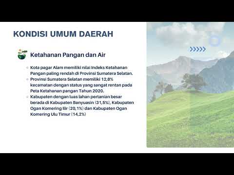 Kajian Lingkungan Hidup Strategis RPJMD Provinsi Sumatera Selatan