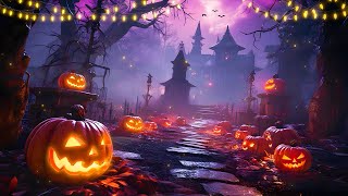 Spooky Halloween Music 🎃 Haunted Forest Graveyard With Relaxing Halloween Music, Scary, Spook Music