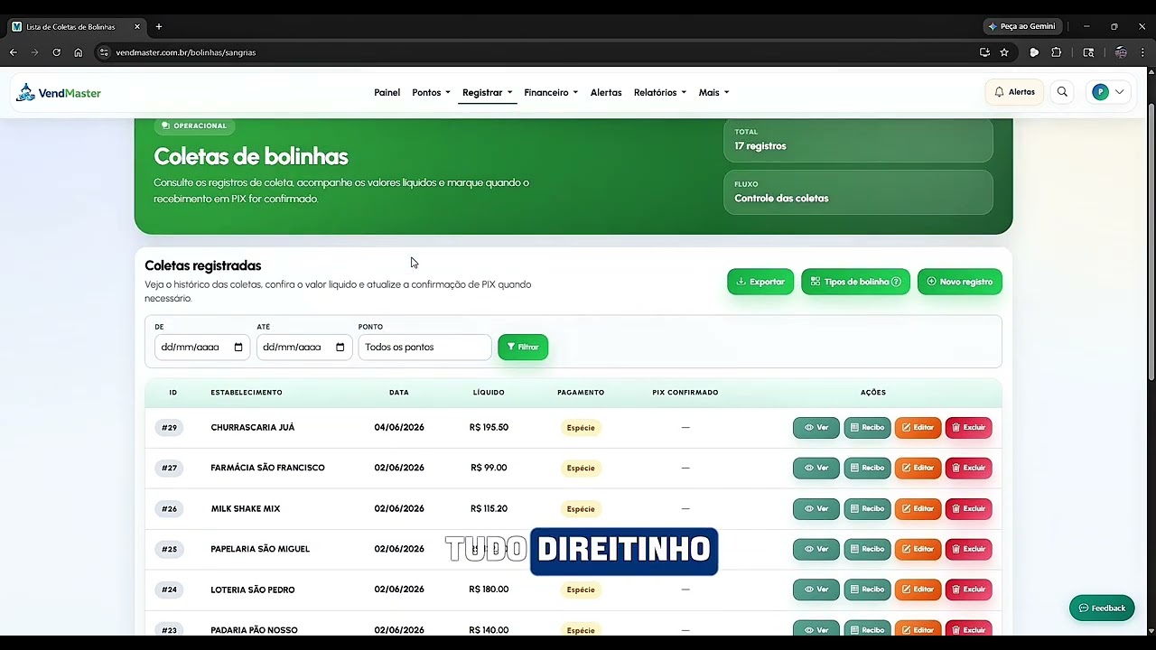 Depoimento de Pedro Lázaro sobre o VendMaster