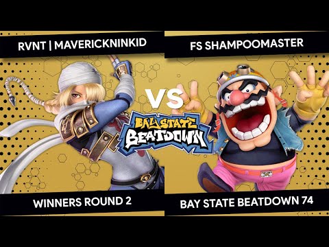 Bay State Beatdown 74 - RVNT | maverickninkid (Sheik) vs FS Shampoomaster (Wario) - Winners Round 2