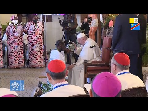 Rencontre du pape François avec les victimes de l’Est de la RDC