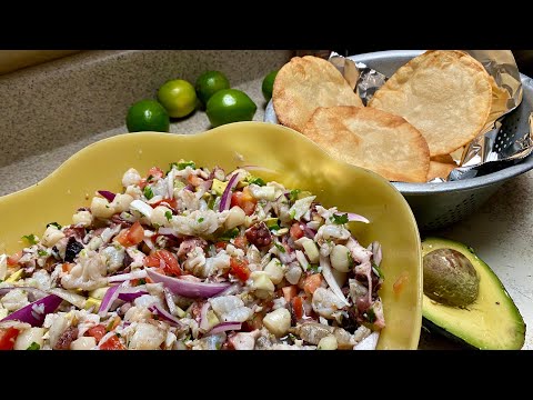 How to make ceviche mixto