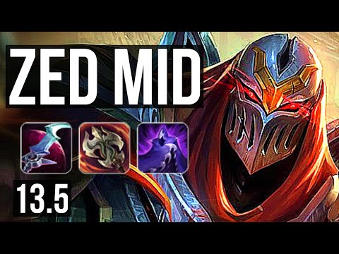 ZED vs TALON (MID) | 9/0/9, 1.8M mastery, 700+ games, Legendary | KR Master | 13.5