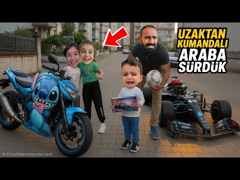 POYRAZ ELİF DROVE A REMOTE CONTROL CAR WITH HER COUSINS!!