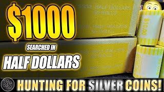 Searching For SILVER in $1000 of Half Dollars!  What Did we Find?