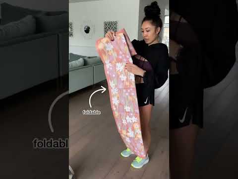 If you're always on the go, this yoga mat is perfect for you. #yoga #pilates #fitness