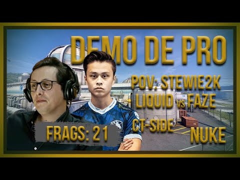 [PT] zorlaK Analisa: PoV STEWIE2K - LIQUID vs FAZE - NUKE (CT SIDE)  [Demo de Pro]