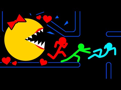 Stickman VS Minecraft: Evil Miss Pacman.exe Survival Tournament - AVM Shorts Animation