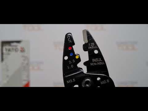 Клещи для зачистки проводов с кусачками YATO 215 мм (YT-2293) Клещи для зачистки проводов с кусачками YATO 215 мм (YT-2293)
