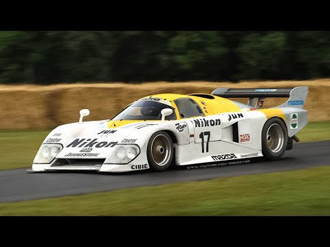 Mazdaspeed March 84G Group C Prototype w/ 13B Rotary Engine driving at Goodwood FoS