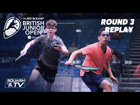Squash: Dunlop British Junior Open 2020 - Glass Court Rd 3