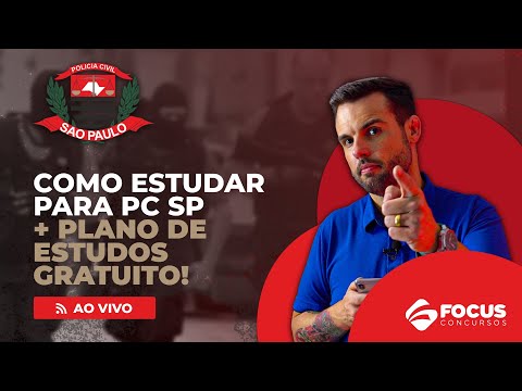 PC SP | Como estudar + Plano de estudos gratuito!