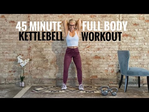 45 Minute Full Body Kettlebell Workout | Strength | At-Home