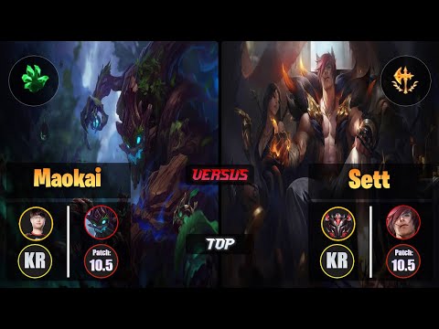 Sword MAOKAI (Top) [Grasp of the Undying] VS SETT - Grandmaster KR Patch 10.5