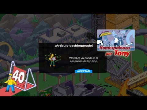 Los Simpson Springfield "Homerpalooza, Cap. 40 - Ultimo premio de Weird Al y fin de evento" por Tony