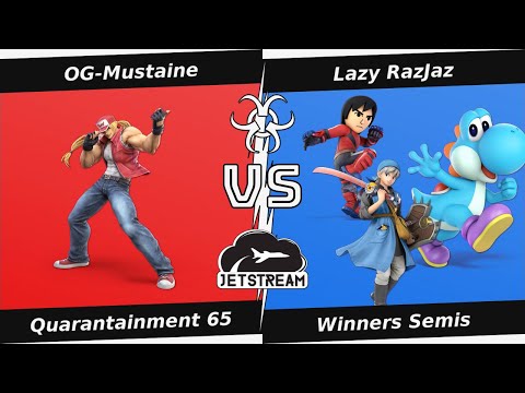 Quarantainment 65 Winners Semis - OG-Mustaine (Terry) Vs Lazy RazJaz (Brawler, Hero, Yoshi) - SSBU
