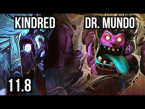 KINDRED vs DR. MUNDO (JUNGLE) | 12/1/8, Legendary, 900K mastery | NA Diamond | v11.8