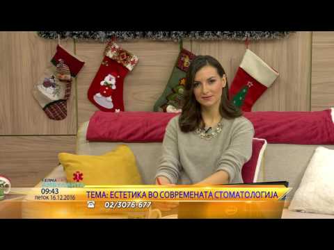 Telma ambulanta so D-r Ana Bundalevska Aleksandrovska za estetika vo stomatologijata