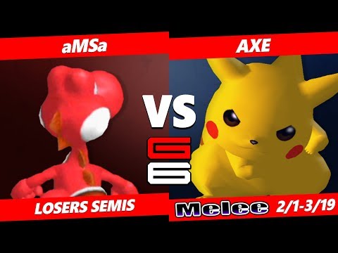Genesis 6 SSBM - RB VGBC | aMSa (Yoshi) Vs. Tempo | Axe (Pikachu) Smash Melee Tournament LS