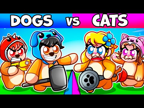 CATS vs DOGS in Party Animals!