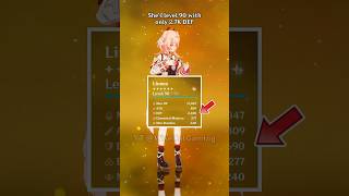 F2P Linnea build with 3⭐ Slingshot is insane!!😮 #genshinimpact #shorts