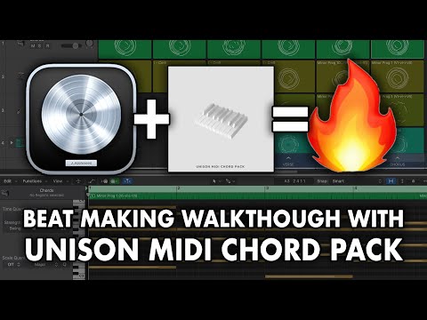 Logic Pro - Beat Making Walkthrough with Unison MIDI Chord Pack