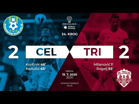34.krog: Celje - Triglav Kranj 2:2 ; Prva liga Telekom Slovenije 2019/2020