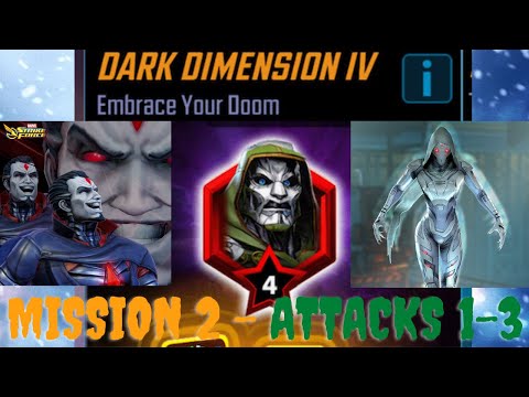 Dark Dimension 4- Mission 2 Attacks 1 through 3 for completion gameplay - Marvel Strike Force