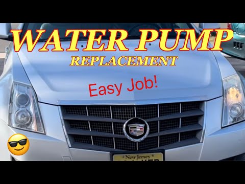 CADILLAC CTS WATER PUMP REPLACEMENT - How to Replace the Water Pump on a Cadillac CTS. Easy!