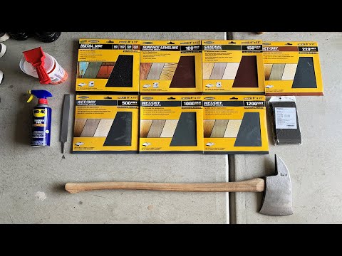 How to polish an Axe with No power tools