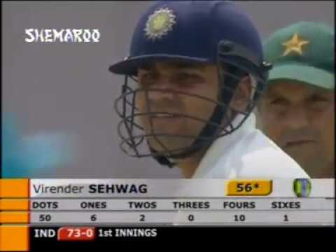 Virender Sehwag's 309 vs PAK | 1st Test: Pakistan v India at Multan, Mar 28-Apr 1, 2004
