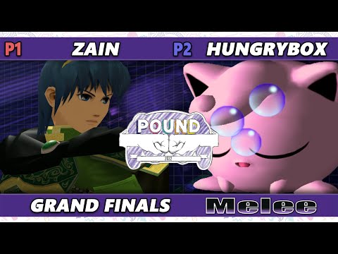 Pound 2022 GRAND FINALS - Zain (Marth) Vs. Hungrybox (Jigglypuff) SSBM Smash Melee Tournament